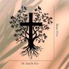 Wrought Iron Wall Cross with Branch and Root Pattern for Home Church Decor