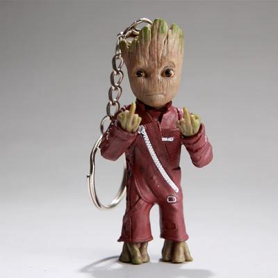 Brelok do kluczy Figurka Anime Strażnicy Galaktyki Małe Drzewo Człowiek Wisiorek do Torebki Dekoracja Model Lalki Groot Brelok Prezenty Zabawki dla Dzieci