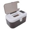 Baby Wipe Warmer Top Heating Wet Wipe Warmer and Dispenser Holds 80 Wipes with Night Light Spring Loaded White