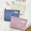 New Style Personalized Polka Dot Makeup Bag, Sweet and Portable Travel Skincare Storage Bag, Simple Toiletry Bag, Inner Pocket Bag