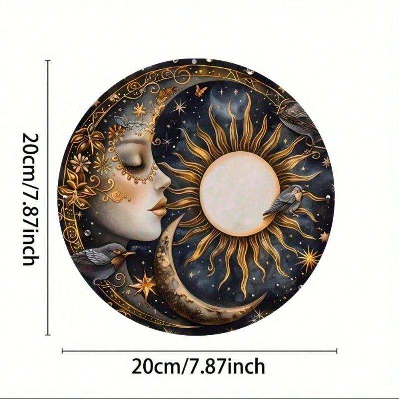 Metal Tin Sign Floral Pattern Wall Art Home Decor 20x20cm
