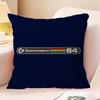CCommodore Logo Cushion Cover Car Throw Pillow Case For Sofa Car Christmas Gift Xcm Xcm
