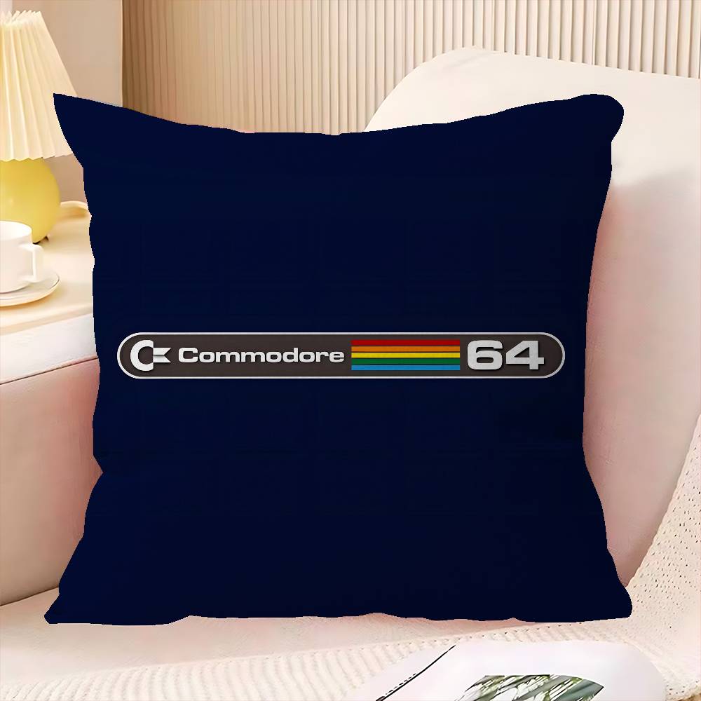 CCommodore Logo Cushion Cover Car Throw Pillow Case For Sofa Car Christmas Gift Xcm Xcm