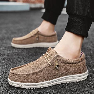 New Fashionable and Lightweight Men's One-pedal Casual Shoes Loafers Sailing Cloth Shoes Trendy Men's Shoes Lazy Shoes
