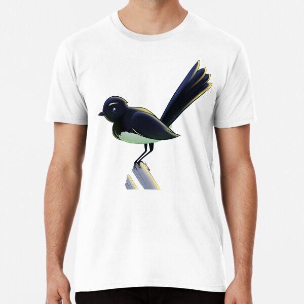 

Cute Willy Wagtail Premium T-Shirt S to 5XL Made in the AU/USA T-Shirt 4XL