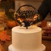 DIY Halloween Party Cake Supplies Topper, Acrylic Castle Bat Skull Cupcake Decoration for Party, Decorative Toppers Parties Spooky Birthday