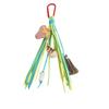 Ligero Encanto de Bolso Inspirado en Frutas con Acento de Concha de PU Hecha a Mano y Borlas Desmontables