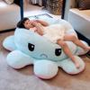 Large Double-Sided Flip Octopus Plush Toy - Cute Expression-Reversing Eight-Tentacled Doll