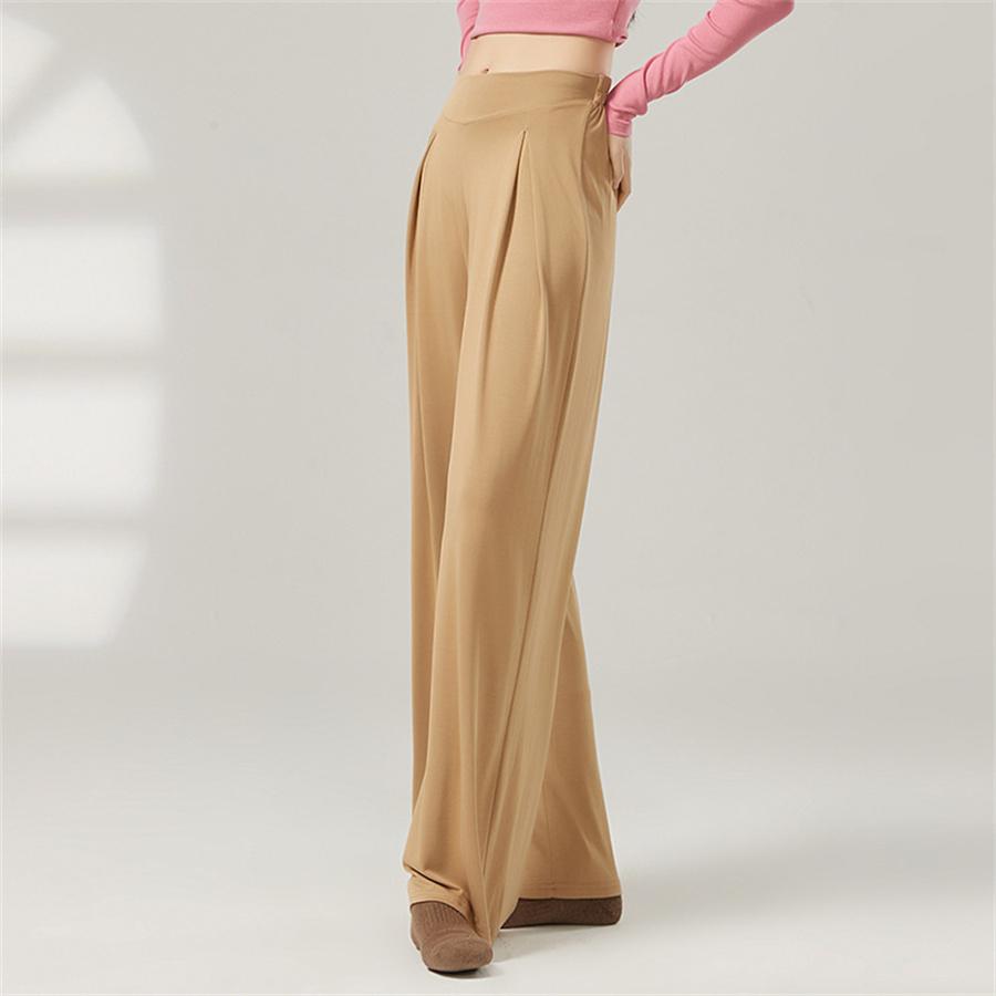 Damen Klassischer Tanz Trainingshose Ausgestellte Hose Atmungsaktiv Lockerer Schnitt Damen Ballett Moderner Tanz Performance Elegante Hose