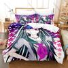Danganronpa 2 Ibuki Mioda Bedding Set, Duvet Cover & 2 Pillowcases, Punk Rock Character Pattern Breathable All Season