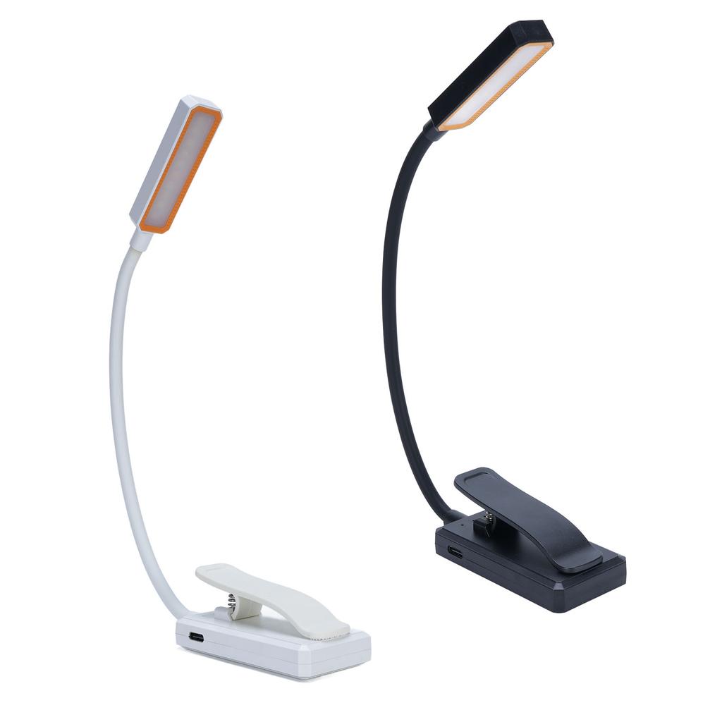 Clip On Reading Light USB Rechargeable Book Light Miniature Long Battery Life Clip On Lamp for Work