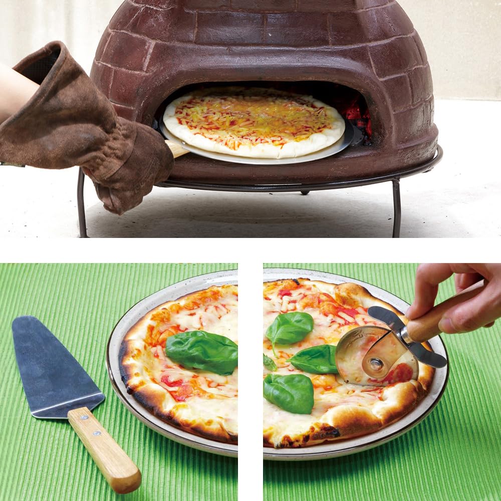 Takeda Corporation Pizza Kit Oven Kit Set of / [Pizza 4] PZKT-4S White/Silver