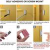 2pcs/Set Strong Door Closer Magnetic Door Catch Latch Door Magnet Furniture Cabinet Cupboard Screw / Sticker Ultra Thin