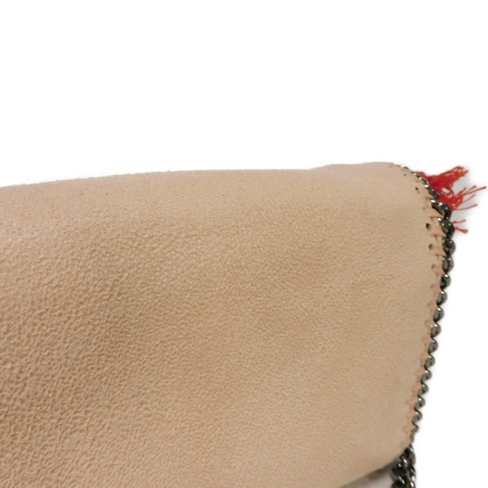 Stella McCartney Borsa a Spalla Falabella Frange a Cigno Cucitura Colore Cipria Giappone
