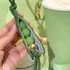 Yousheng Bolsa de Vagem de Ervilha Pingente Fofo de Contas de Ervilha Chaveiro Artesanal Acessório de Pingente para Mochila Telefone Bolsa de Mão Decoração