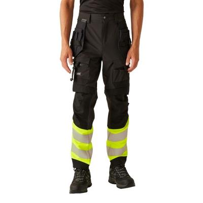 Regatta Calças de Trabalho Masculinas com Bolsos de coldre de Alta Visibilidade