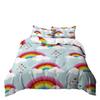 Kit Cartoon Rainbow Children'S Quilt Set Three-Piece Simple