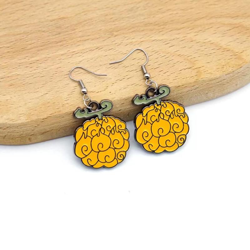 Unique Ace Fire Rubber Devil Fruit Necklace With Alloy Pendant In Stylish Design