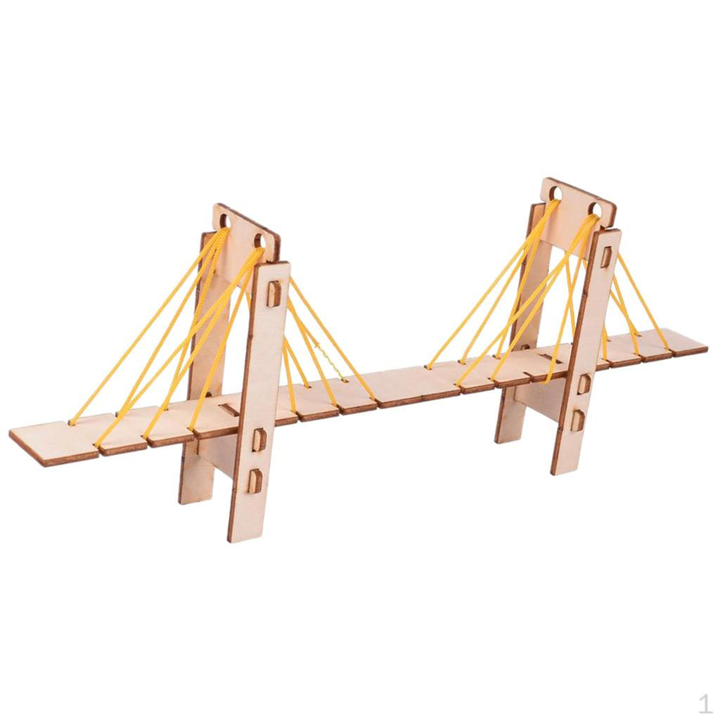 DIY Model Cable Stayed Bridge Technology Toys