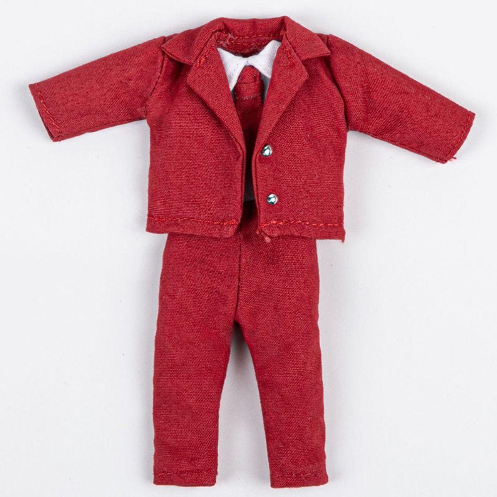 Mini Doll Coat Trousers Cute OB11 Doll Clothes for 1/11 OB11/Obitsu11Dolls/1/12Bjd Dolls