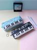 Creative Musical Note Piano Stationery Pouch Student Pencil Case Square Single Layer Oxford Cloth Pen Bag for Girls Boy