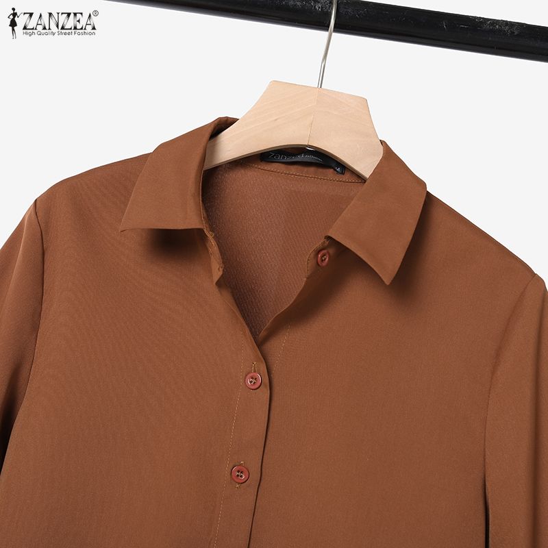 ZANZEA Women Half Sleeve Blouse and Long Skirts Casual Two Piece Suit Sets