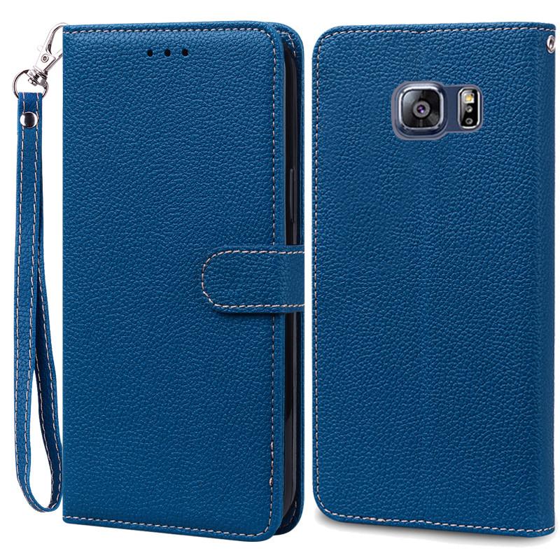 S6 Edge Case For Samsung Galaxy S6 Edge Case G925 Leather Flip Wallet Case For Samsung S6 S 6 edge Case G920 Wallet Cover Fundas