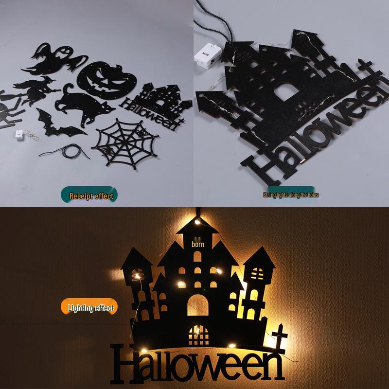 Halloween LED Pumpkin & Ghost String Lights: Spooky Room Décor with Flashing Ornaments