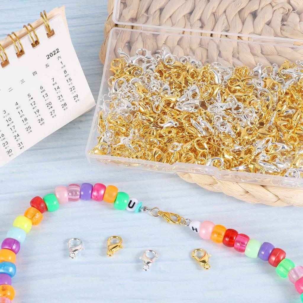 240pcs Open Jump Rings & 120pcs Lobster Clasps Set For Jewelry Making DIY