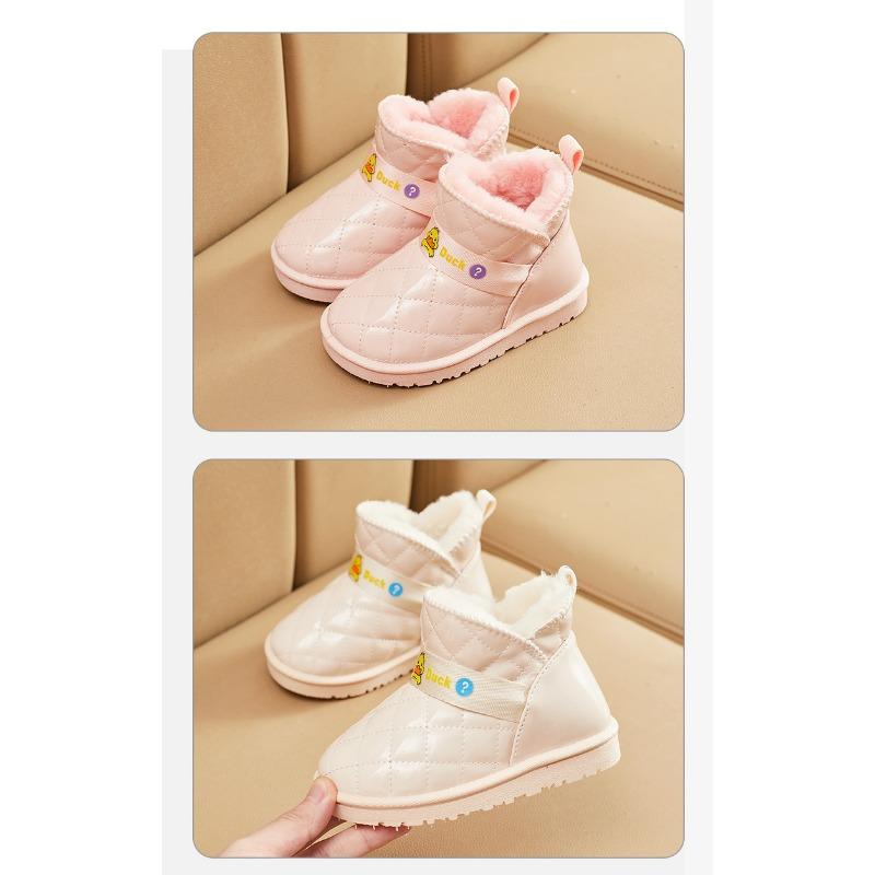 Bottes de neige pour enfants Bottes d'hiver pour filles nouvelles chaussures en coton imperméables et en velours bottes pour enfants chaussures d'hiver pour hommes