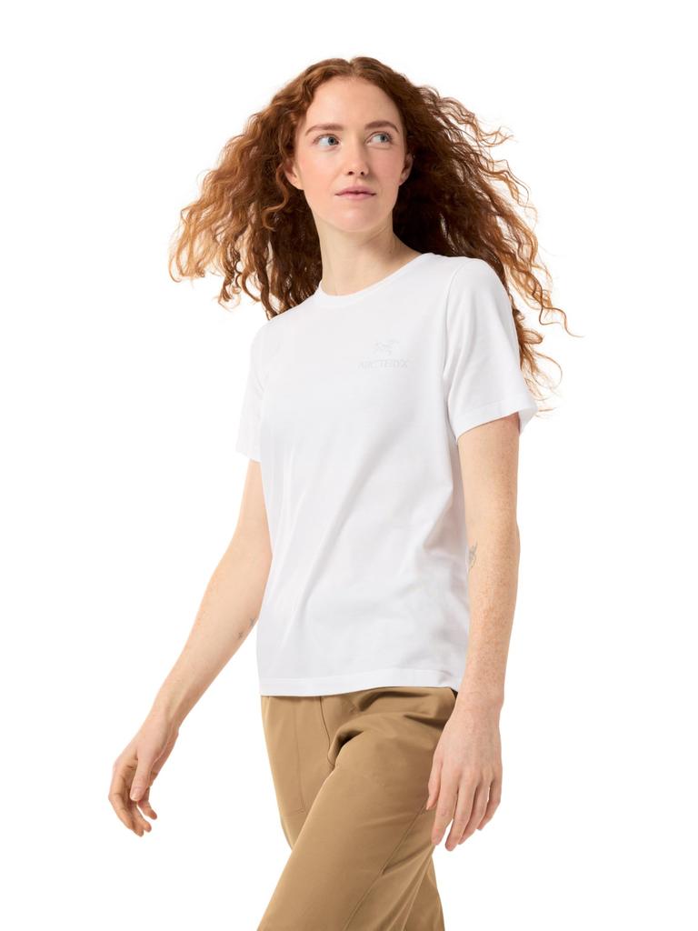 Crag SL Cotton Emblem Crew Short Sleeve White Size S Arc'teryx Women's Jacket, Light, (X000009502)