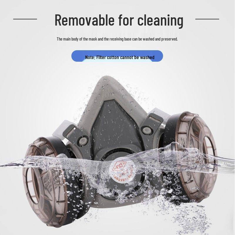 Dustproof High-Efficiency Full Face Mask with Cotton Filter for Industrial and Coal Mine Protection