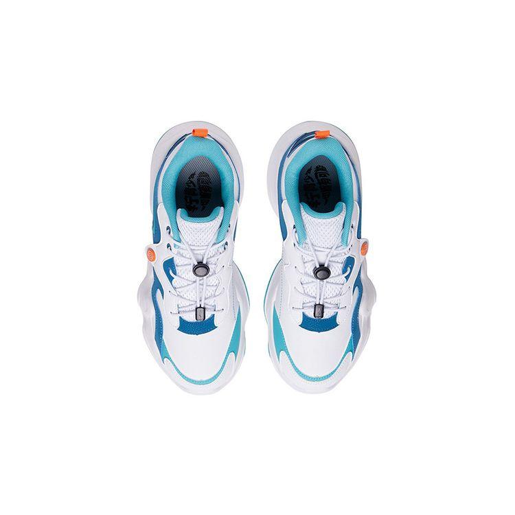 Li Ning Evo Transformation Low Top Sports Casual Shoes Kids Sneakers White Blue YKCS126-17