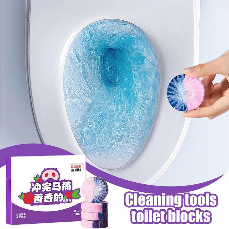 Toilet Cleaner Tablets Toilet Deodorizer Tablets Deodorizing Bathroom Cleaning Supplies For RV Elderly Care Facilities Public