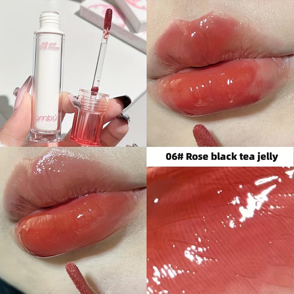 Увлажняющая и стойкая помада-блеск Crystal Shine Mirror Lip Glaze, легко наносится и создает естественный образ