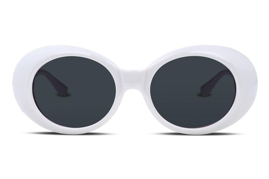 Sunglasses Novelty Sunglasses Retro Hip Hop Drive B2253 Oval Type Present Gift sunglasses [FEISEDY] Women's Men's