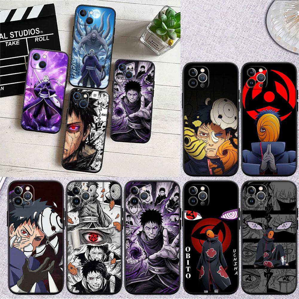 LO75 NARUTO Uchiha Obito Soft Shell Phone Case for Samsung Galaxy S20 S21 S22 Ultra FE + Plus A21S A22 A24 A25 A26 A30 A30S A31
