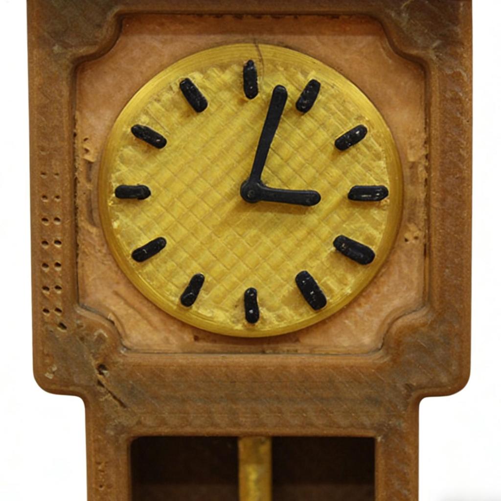 Miniature Doll House Clock Victorian Miniature 1:12 Scale Small Standing Clock Doll House Decor for Kids Teens Adults Home