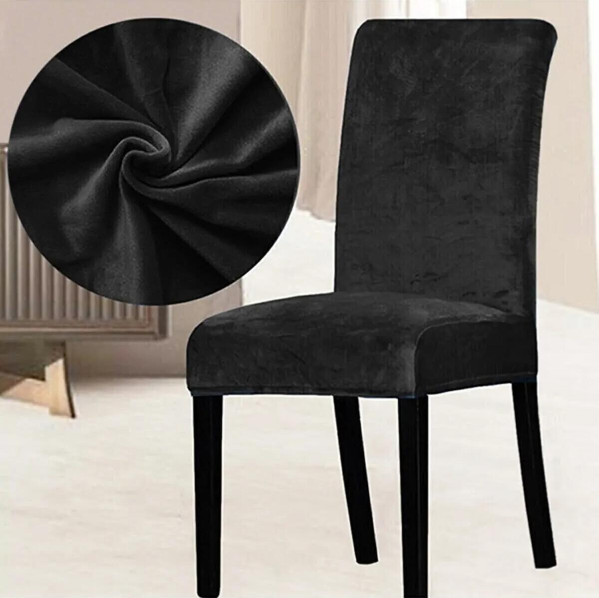 

Чехол на стул EPeddler Home Velvet, Lycra - Чехол на стул 40x55x40 cm чёрный