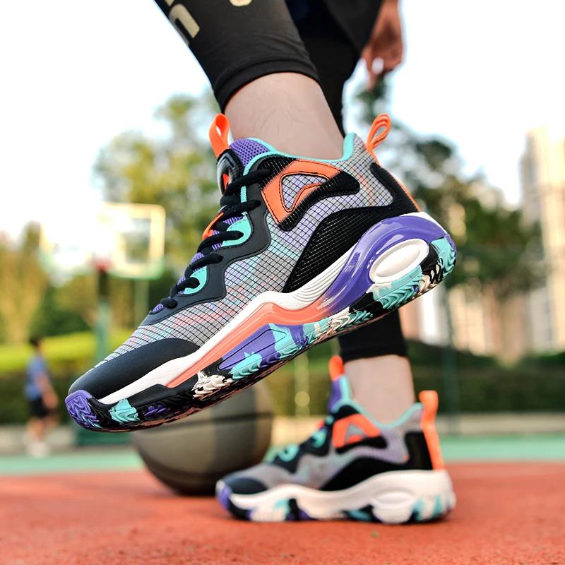 Botas de Baloncesto para Hombre Nuevas de Alta Calidad Deportivas Profesionales de Campo Antideslizantes para Entrenamiento Zapatillas de Marca Casuales de Calle para Baloncesto