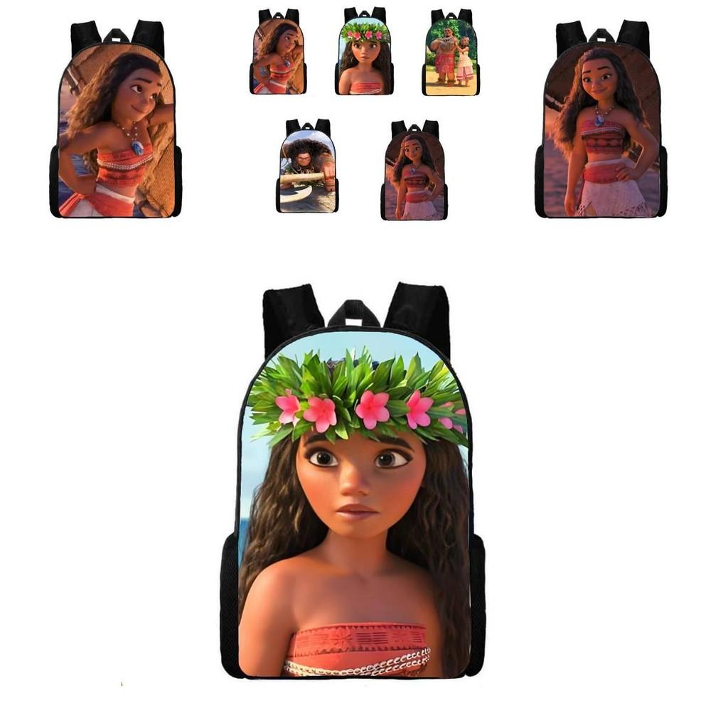 Moana Ocean Character Kids Backpack Set With Durable Waterresistant Material For School Use