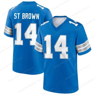 Competition Jersey T-shirt Adult Comfortable Breathable Children's Game Jersey 3d Print Mens Womens T Shirt Lions Game Jersey - Blue