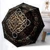 Symbolic Pattern Umbrella, Portable and Foldable Design, 8 Ribs, a Casual Accessory for Halloween, Christmas, and Birthday Gifts.