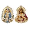 Sacred Heart of Jesus Brooch, Christian Confirmation Pin with Enamel Finish, Religious Jewelry Gift for Women Men Devotional Keepsake
