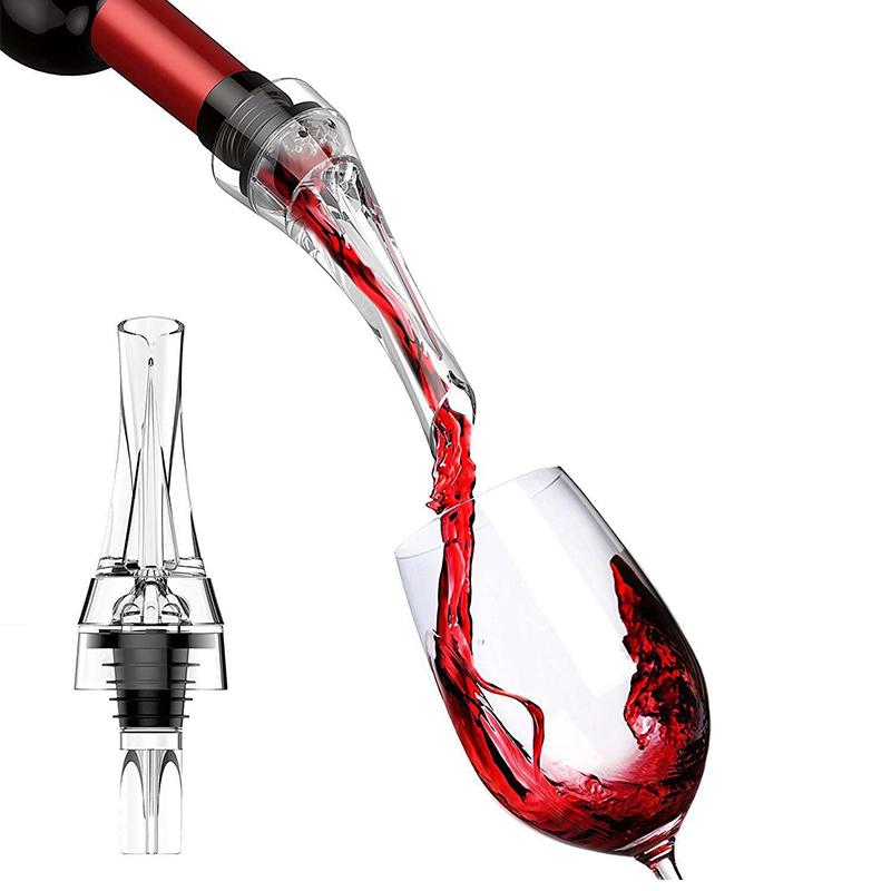 Wine Aerator Pourer Spout 2-in-1 Attaches To Any Wine Bottle for Improved Flavor Red Wine Decanter with Aerator JT73
