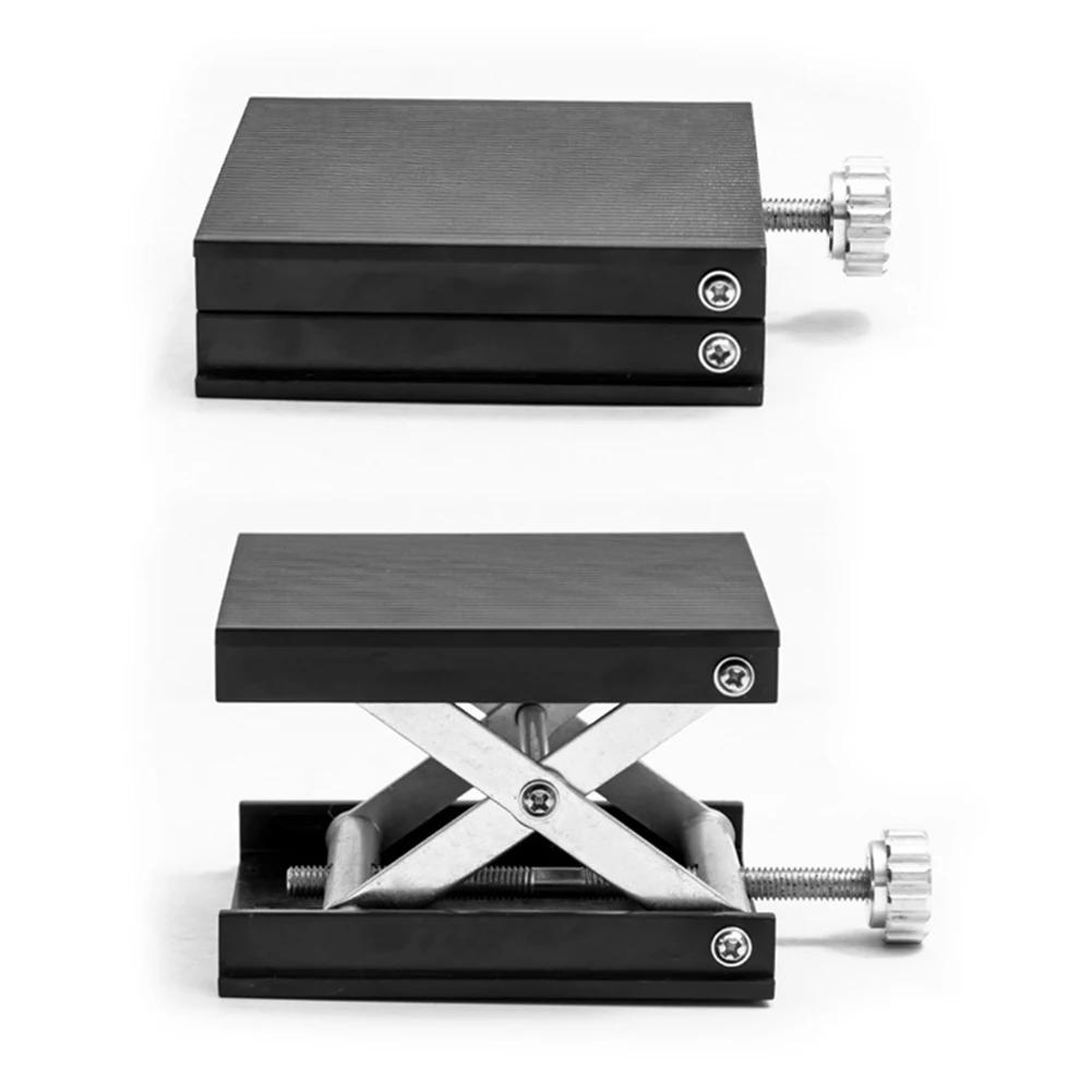 Woodworking Machinery Aluminum Router Lifter Adjustable Engraving Laboratory Lift Platform Experiment Plate Table Manual Stands