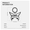Skull Butterfly Necklace S925 Sterling Silver Necklace Pendant Men and Women Personality Halloween Dark Wind