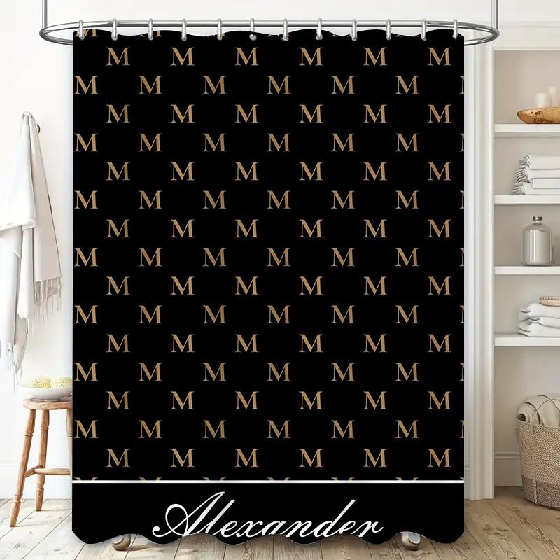 Colorful Shower Curtain Autumn Leaves Design Waterproof Fabric Decorative Bath Mats Set for Bathroom Accessories 72x84 inches