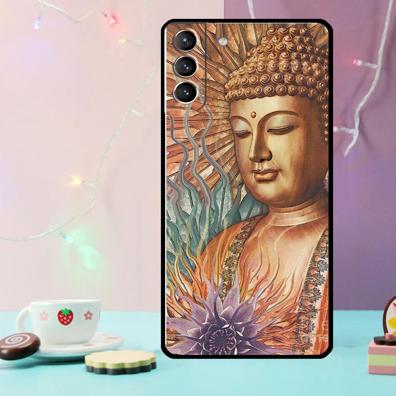 Buddha Phone Case For Samsung Galaxy S24 Ultra S20 S21 S22 S23 S25 Ultra S9 S10 Plus S24 FE Cover