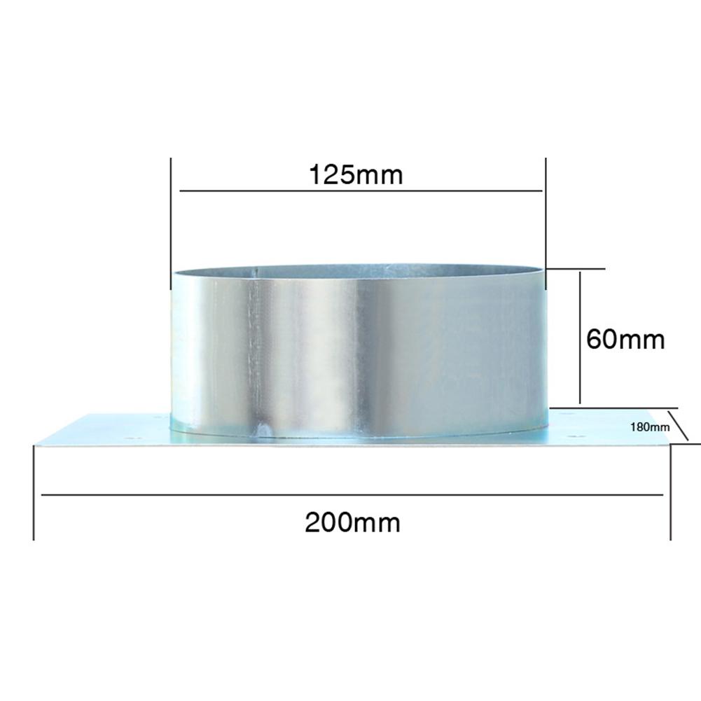 Montageplatte 60 mm für Dieselheizung aus Edelstahl